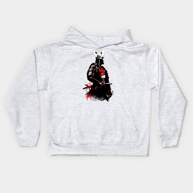 Shinigami Samurai Kids Hoodie by GraphicsGarageProject